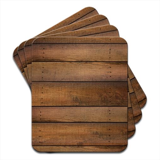 Cabin Wall Wood Lookalike Hardwood Coasters / Placemats eBay